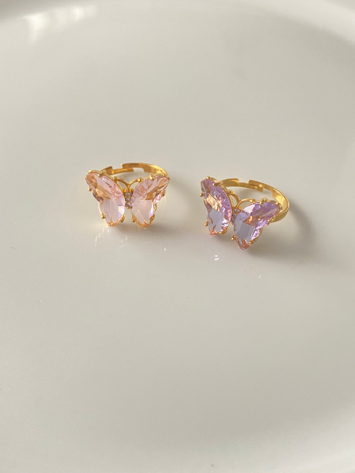 Crystal Butterfly Ring