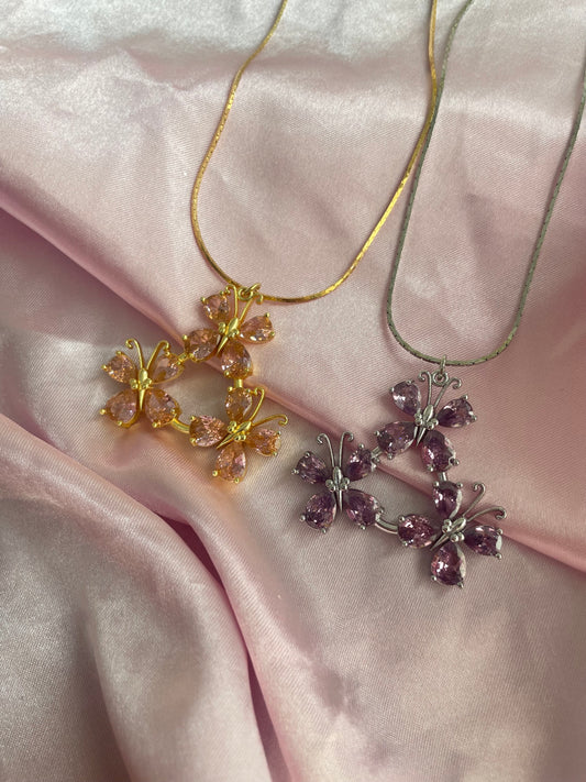 24K gold plated and 925 sterling silver Fluttershy Cutie Mark necklace