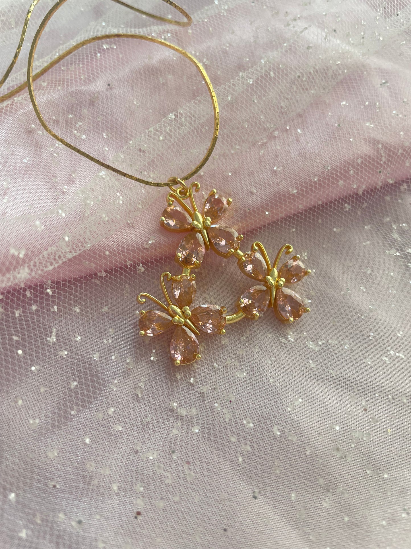 24K gold plated and 925 sterling silver Fluttershy Cutie Mark necklace