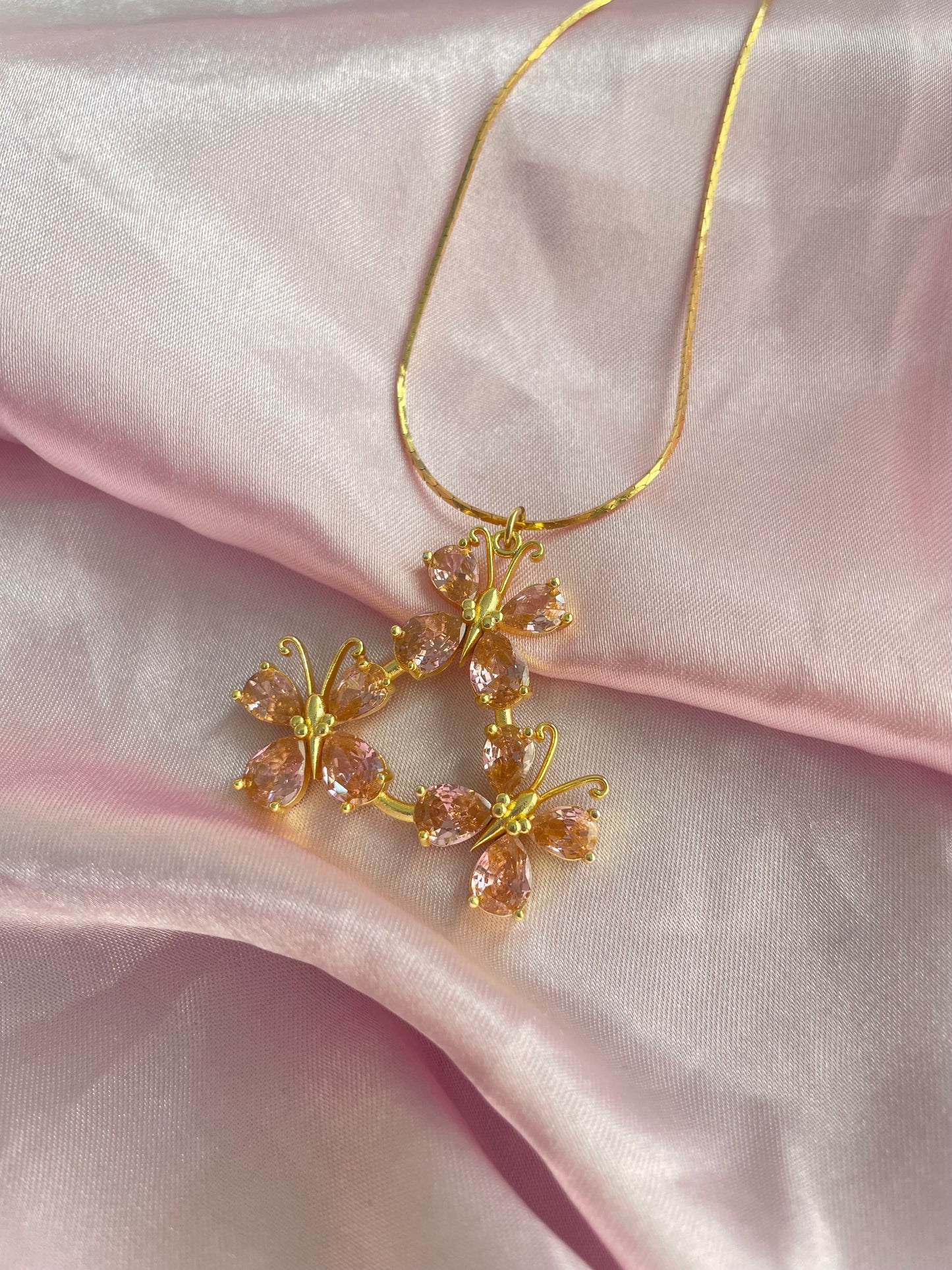 24K gold plated and 925 sterling silver Fluttershy Cutie Mark necklace