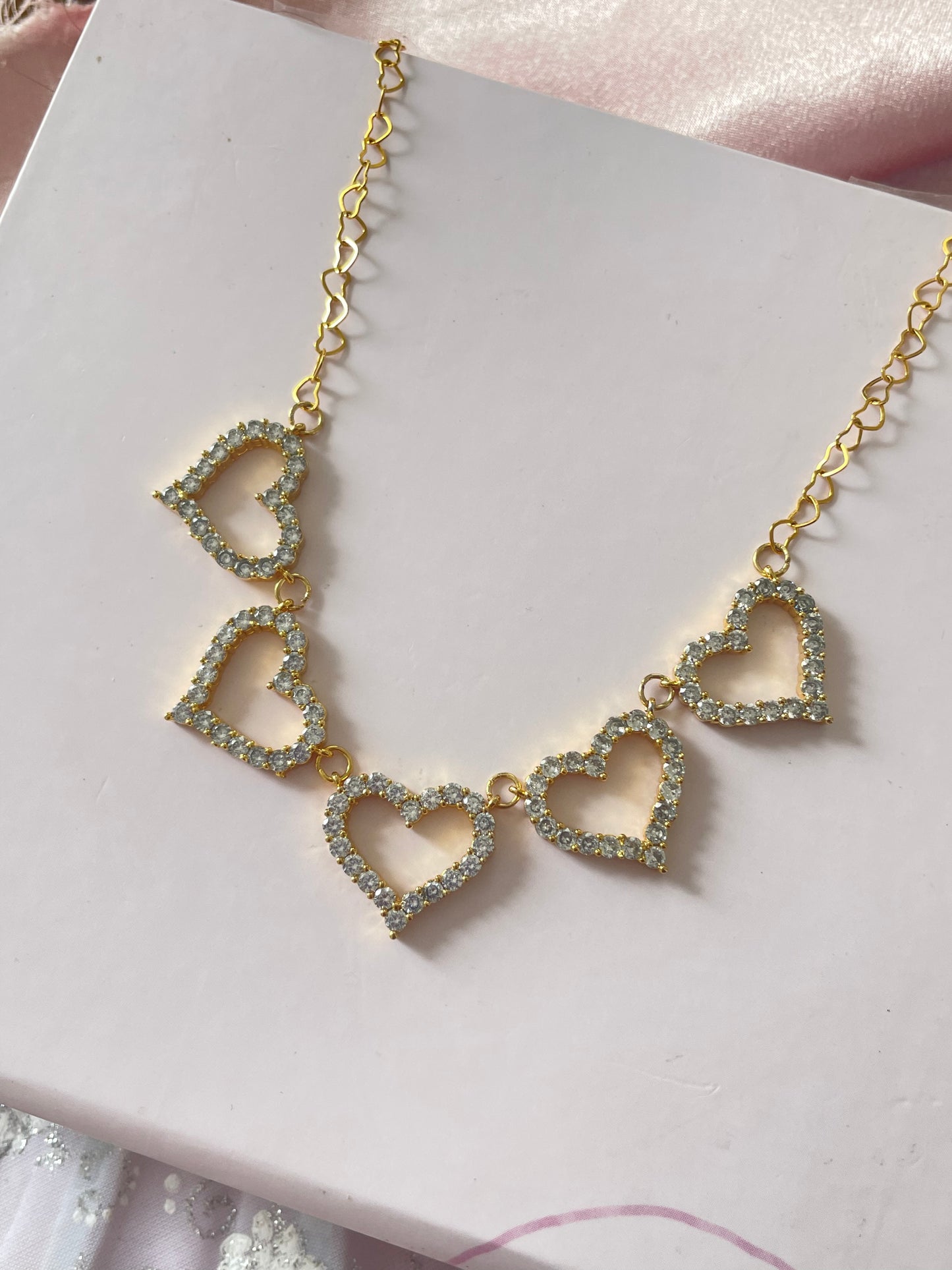 Coquette hearts choker/necklace