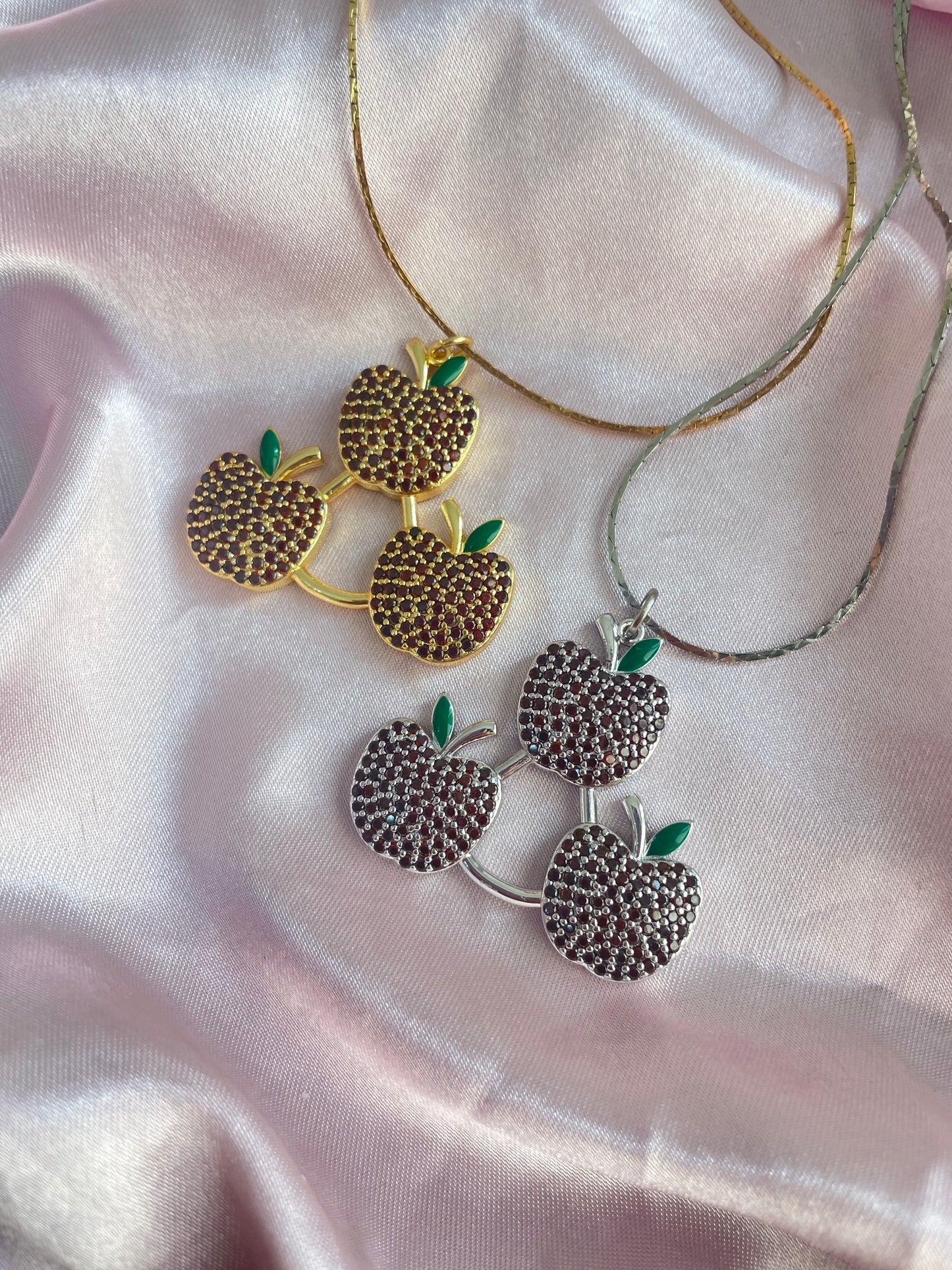 24K gold plated and 925 sterling silver Apple jack cutie mark necklace