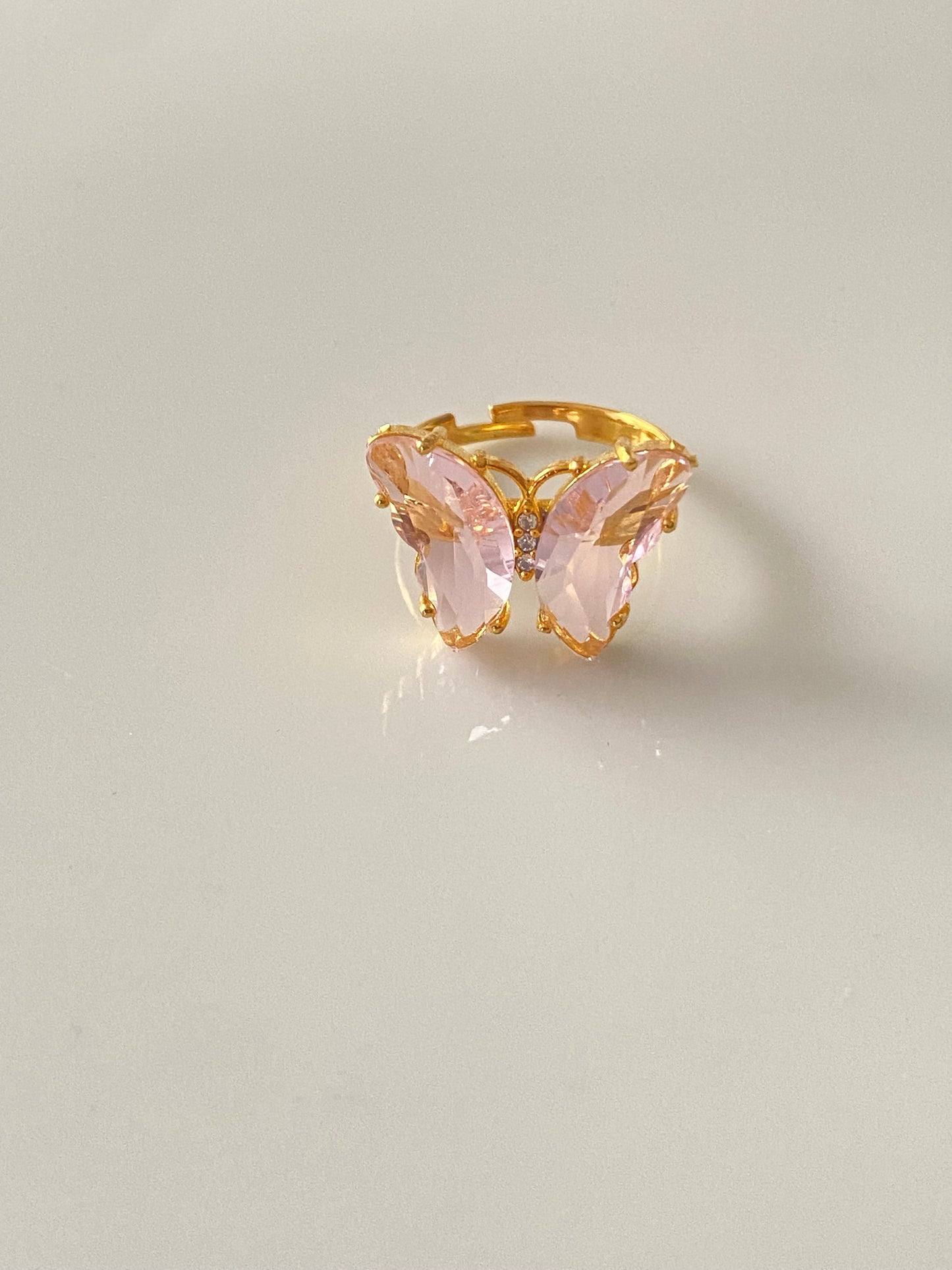 Crystal Butterfly Ring
